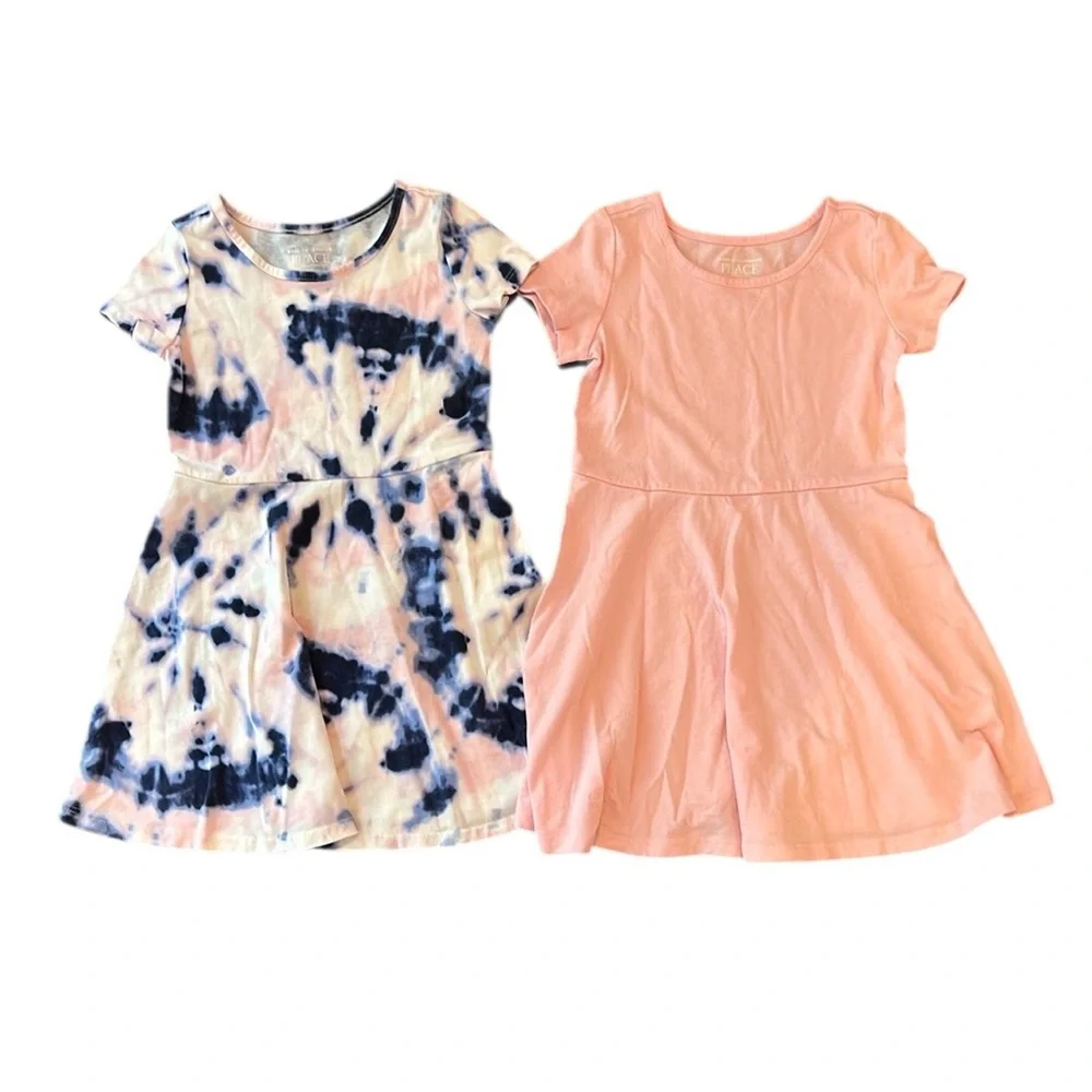 The Children’s Place Set of Two Dresses, Pink/Tie-Dye
